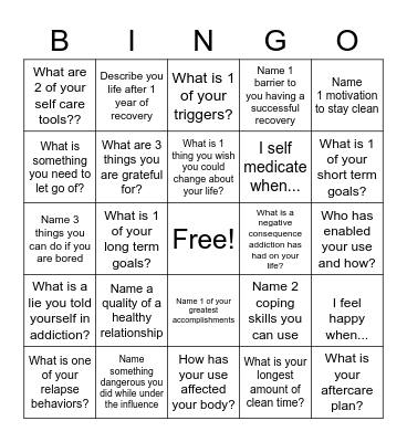 Arms Acres Bingo Card