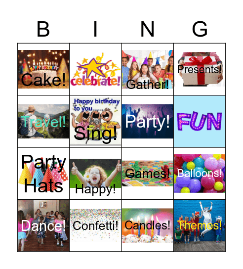 Birthday Bingo! Bingo Card