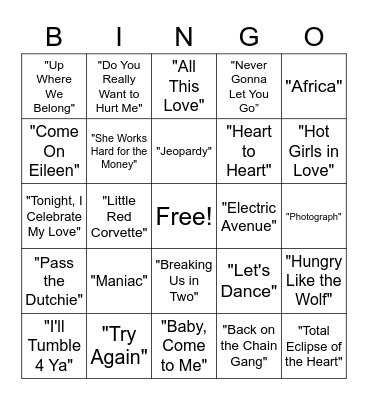 Music Bingo | Farnam House Brewing Bingo Card