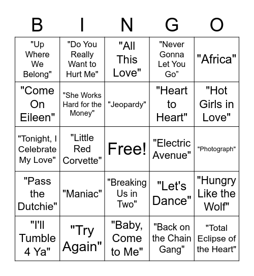 Music Bingo | Farnam House Brewing Bingo Card