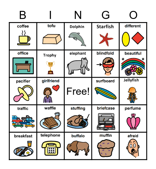 Medial /f/ Bingo! Bingo Card