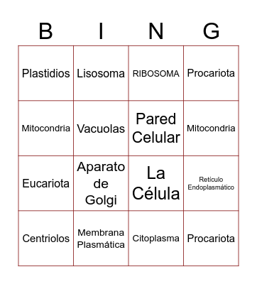 La Célula Bingo Card