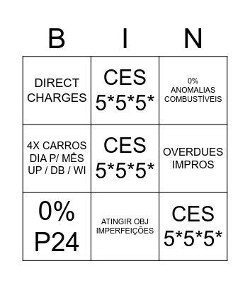 GLEYSSON LEITÃO Bingo Card