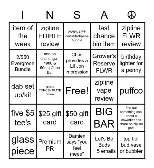 Bingo Card