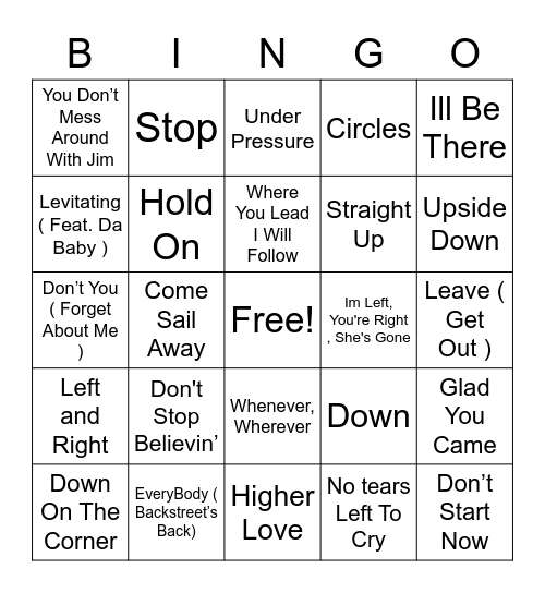 BINGO 8/1/22 Bingo Card