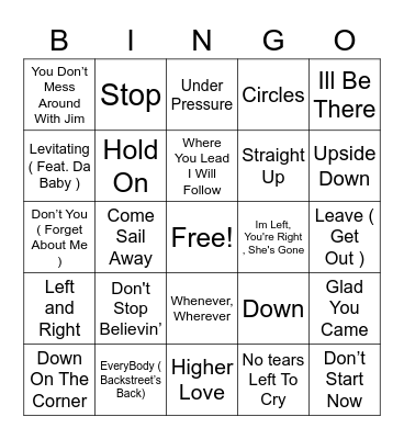 GOING PLACES WITH BINGO Card