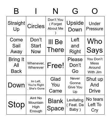 GOING PLACES WITH BINGO Card