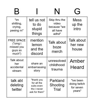 boze twitch predictions Bingo Card