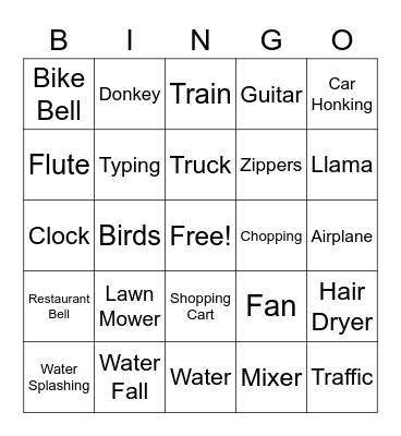 Arihant Sound Bingo 3 Bingo Card