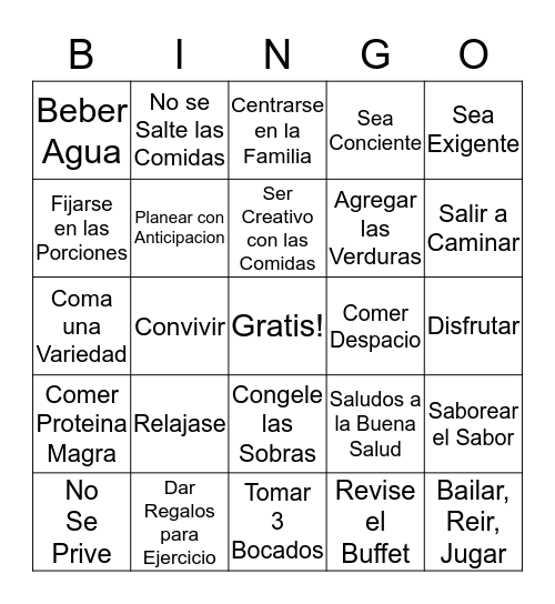 Felices Fiestas Bingo Card