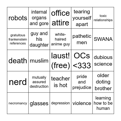 sy bingo board Bingo Card
