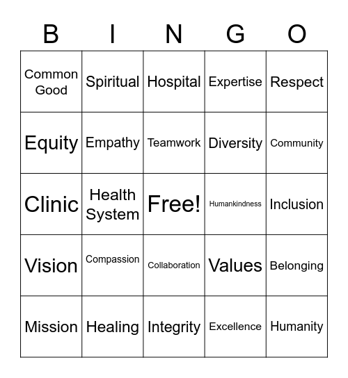 HR Summit Bingo Card