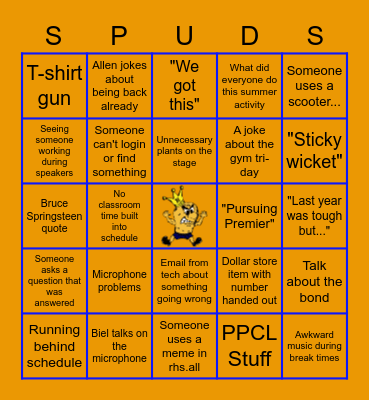 Convocation Bingo Card