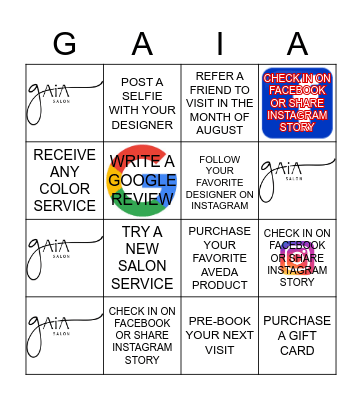 25 YEAR ANNIVERSARY BINGO Card