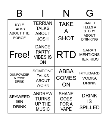 NLDC 2022 Bingo Card