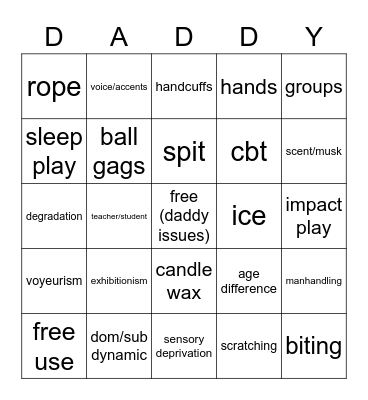 kinks i guess Bingo Card