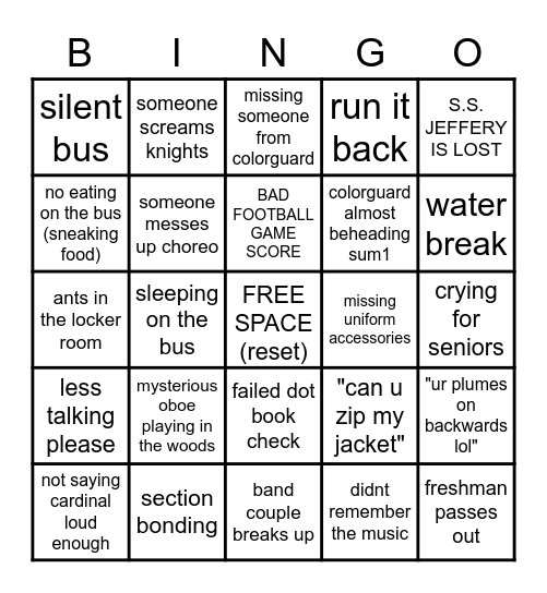 i hate myself Bingo Card