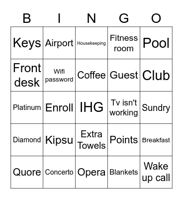 ENROLLMENT BINGO Card