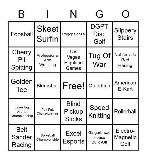 12 - ESPN OCHO SPORTS Bingo Card