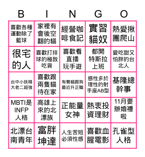 2022 foodpanda Q3 Bingo Card
