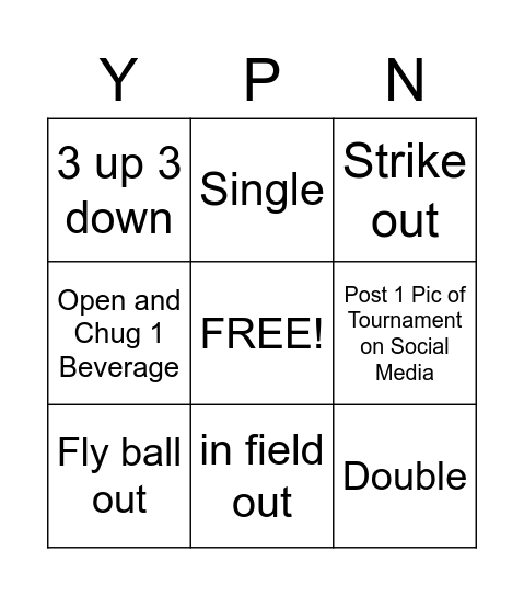RASE YPN KICKBALL Bingo Card