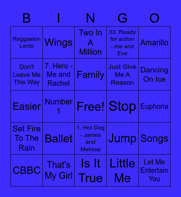Dark Blue - Skye Bingo Card