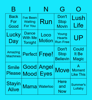 Light Blue - De'Graft Bingo Card