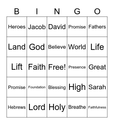 August 7 Worship Words (Listen for words and mark them) Just for fun - no prizes Bingo Card