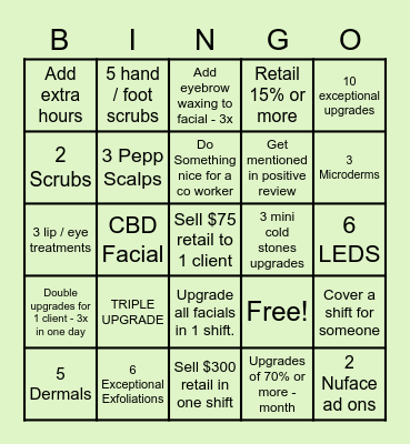 LE  Summer Bingo Card