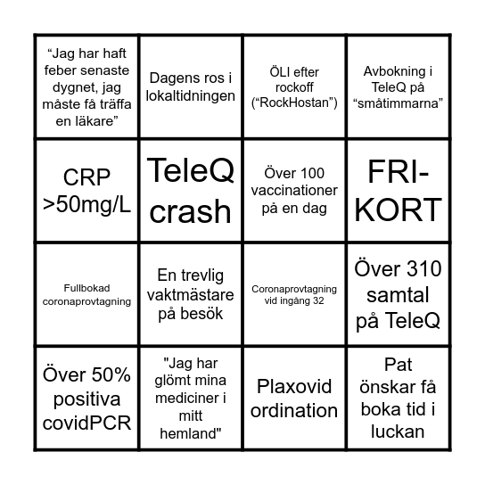 HC BINGO Card