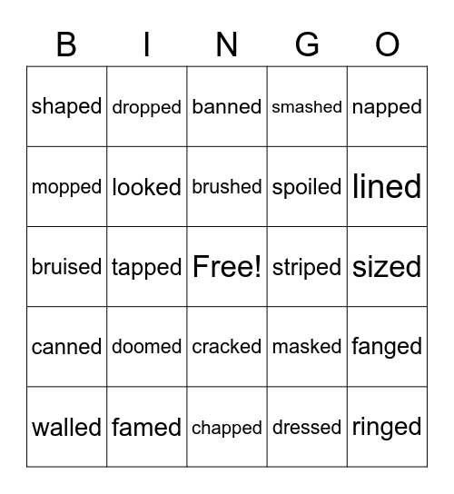 Unit 1 Bingo Card