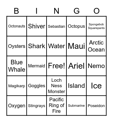 Summer Reading Party 2022 Bingo Card