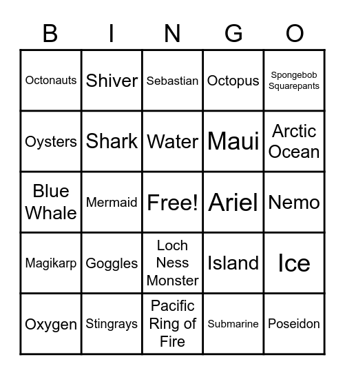 Summer Reading Party Bingo Card