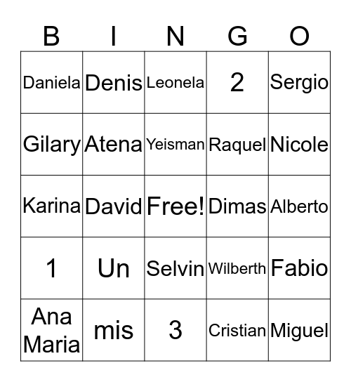 Unit 1 Cluster 1 Bingo Card