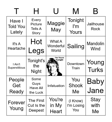 Rod The Mod Bingo Card