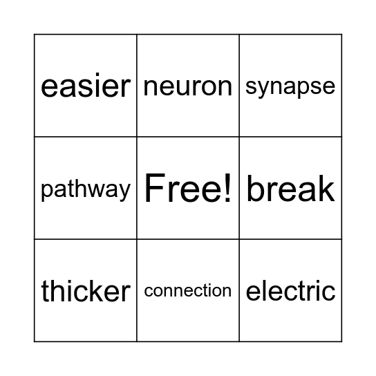 THOUGHT CATCH Bingo Card