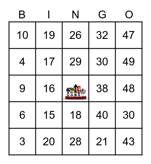 BINGO DO TARCISIO Bingo Card