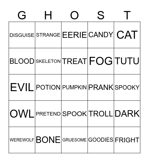 Bingo Card