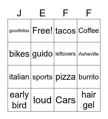 The Big 5-0 BINGO! Bingo Card