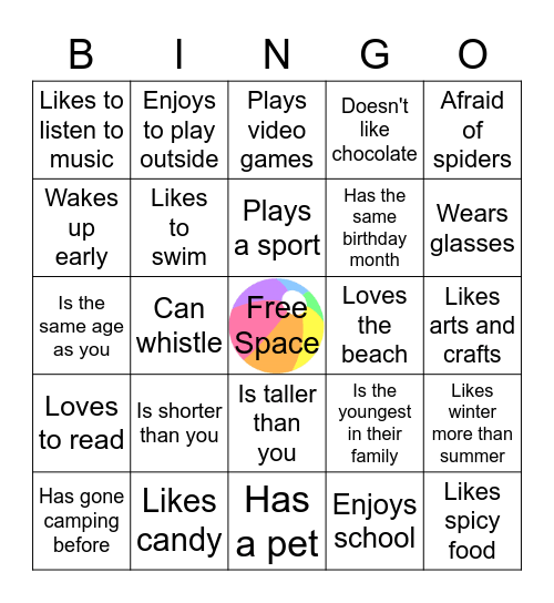 Find Someone Who... Bingo Card