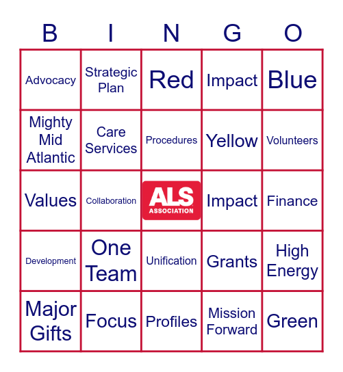 Mighty Mid Atlantic Staff Retreat Bingo Card
