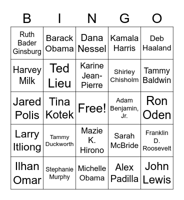 Diversity Awareness Month Bingo Card