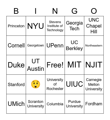 Boilermaker Bingo Card