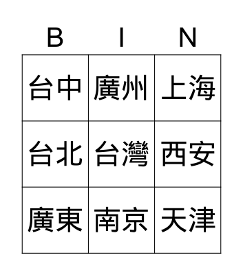 CBP L04P3 Cities Revised Edition 2022 Bingo Card