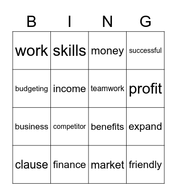 Bingo Card