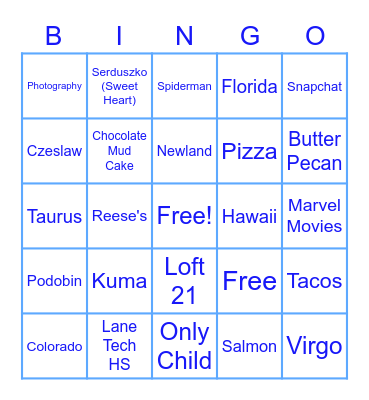 KINGA & DANIEL Bingo Card