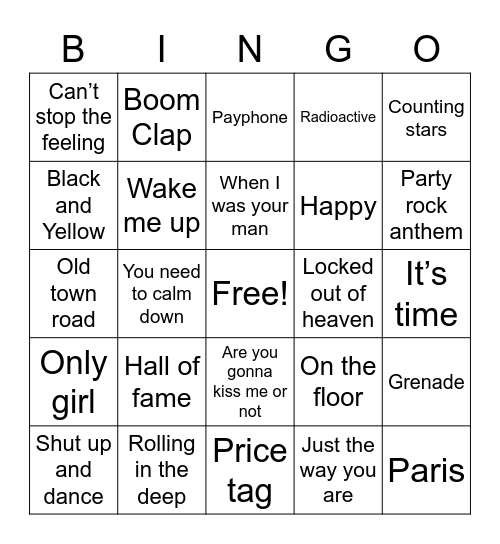 2010-2019 Bingo Card