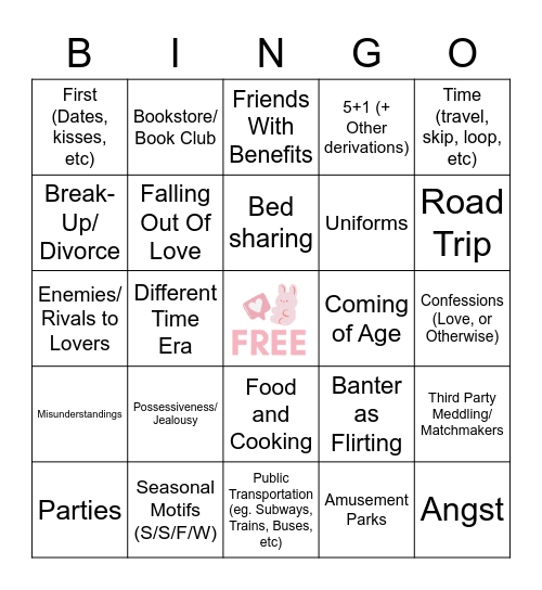 SOOBFEST Bingo Card