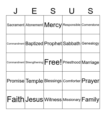 Conference Bingo Card