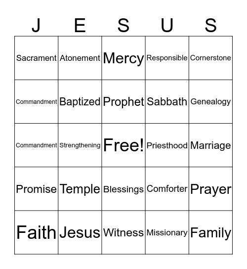 Conference Bingo Card